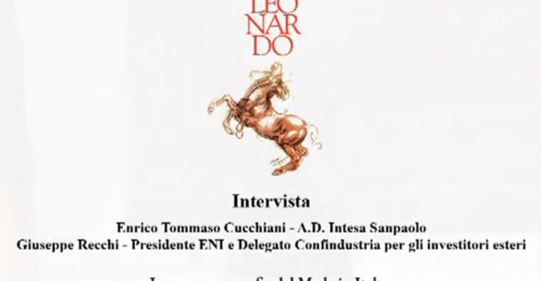 Intervista Giuseppe Recchi e Tommaso Cucchiani – XII Forum Comitato Leonardo