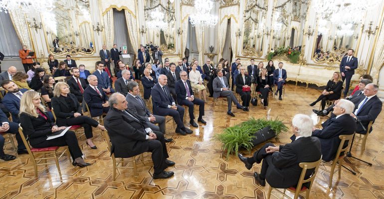 I vincitori dei Premi Leonardo e dei Premi di Laurea 2023 incontrano il Presidente della Repubblica