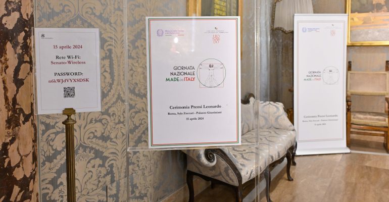 Cerimonia Premi Leonardo – Giornata Nazionale del Made in Italy 2024