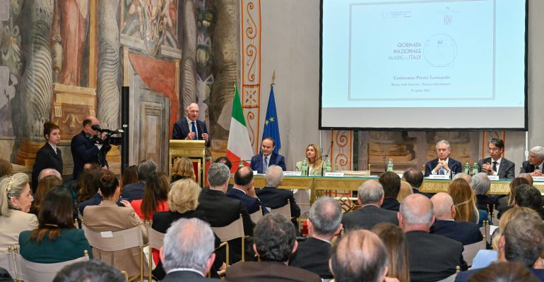 Cerimonia Premi Leonardo – Giornata Nazionale del Made in Italy 2024